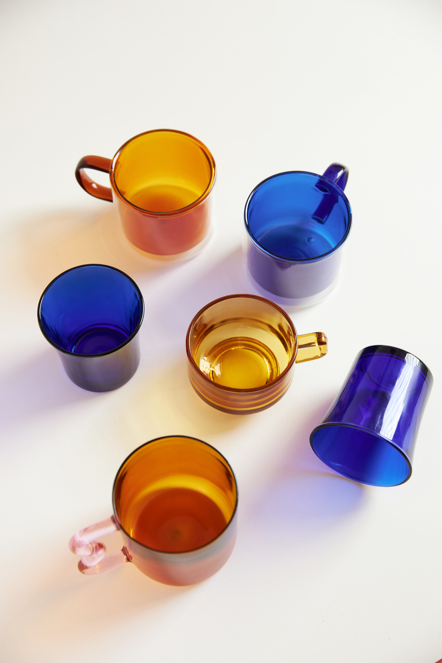 Top View of Glass Cups