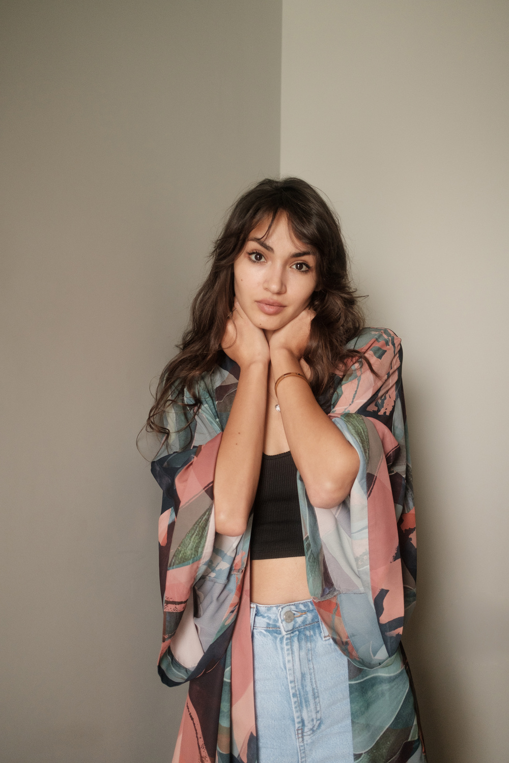 Young Woman in Fashion Clothes 