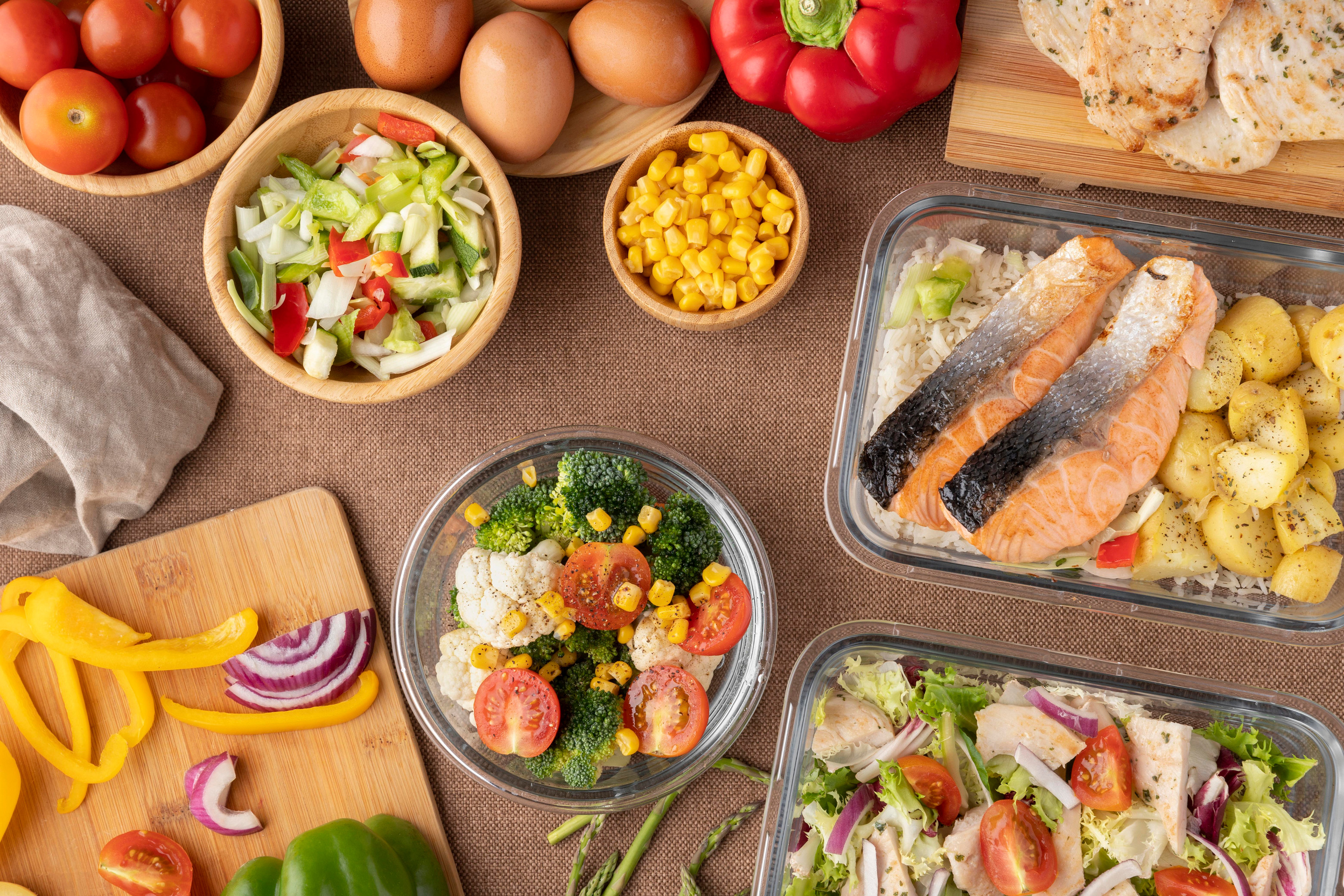 Top View Nutrition Food Meal Planning
