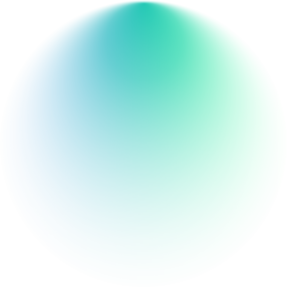 Blue Green Gradient to Transparent